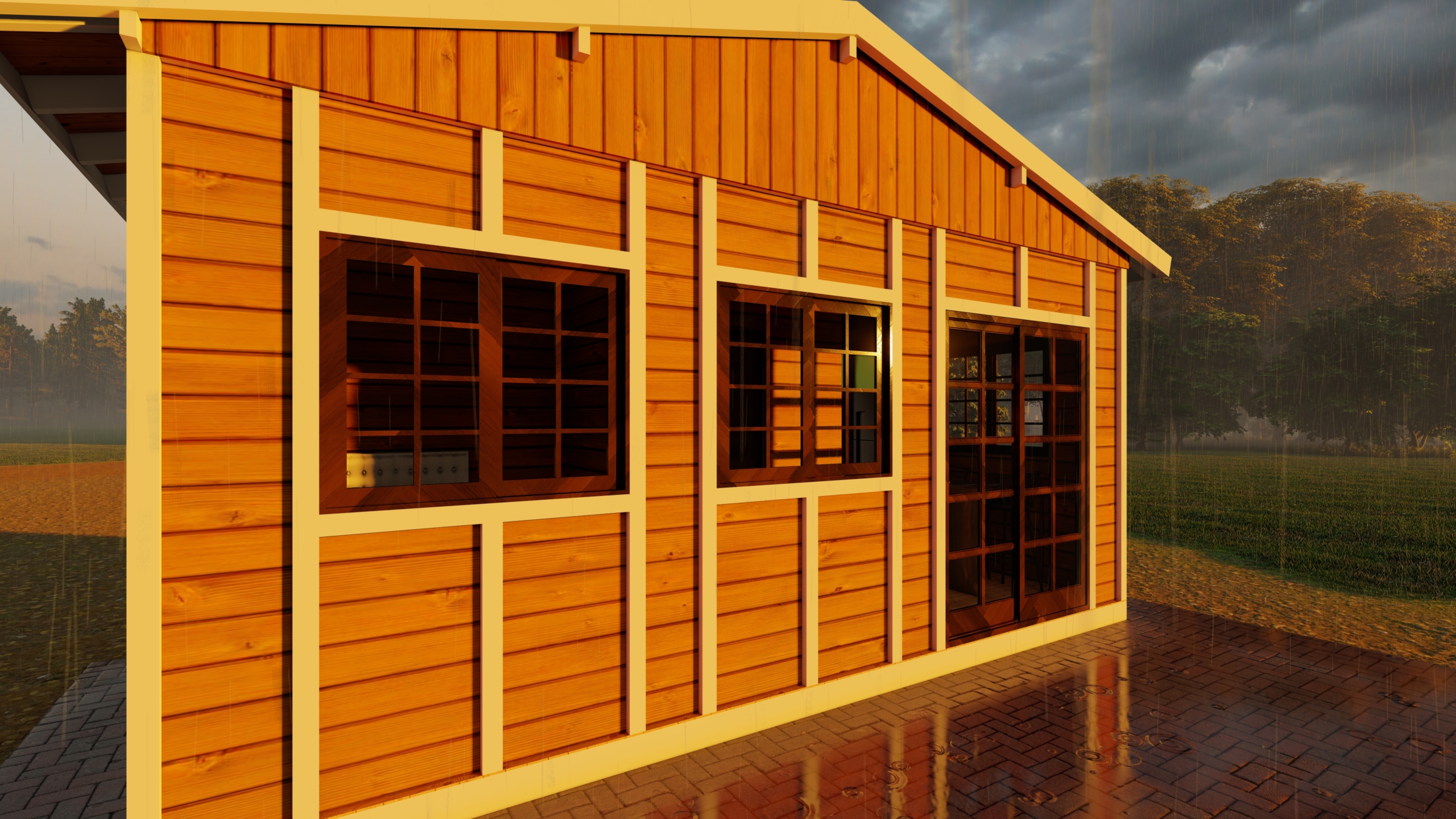 Modelo sem garagem_Exterior - Sunset