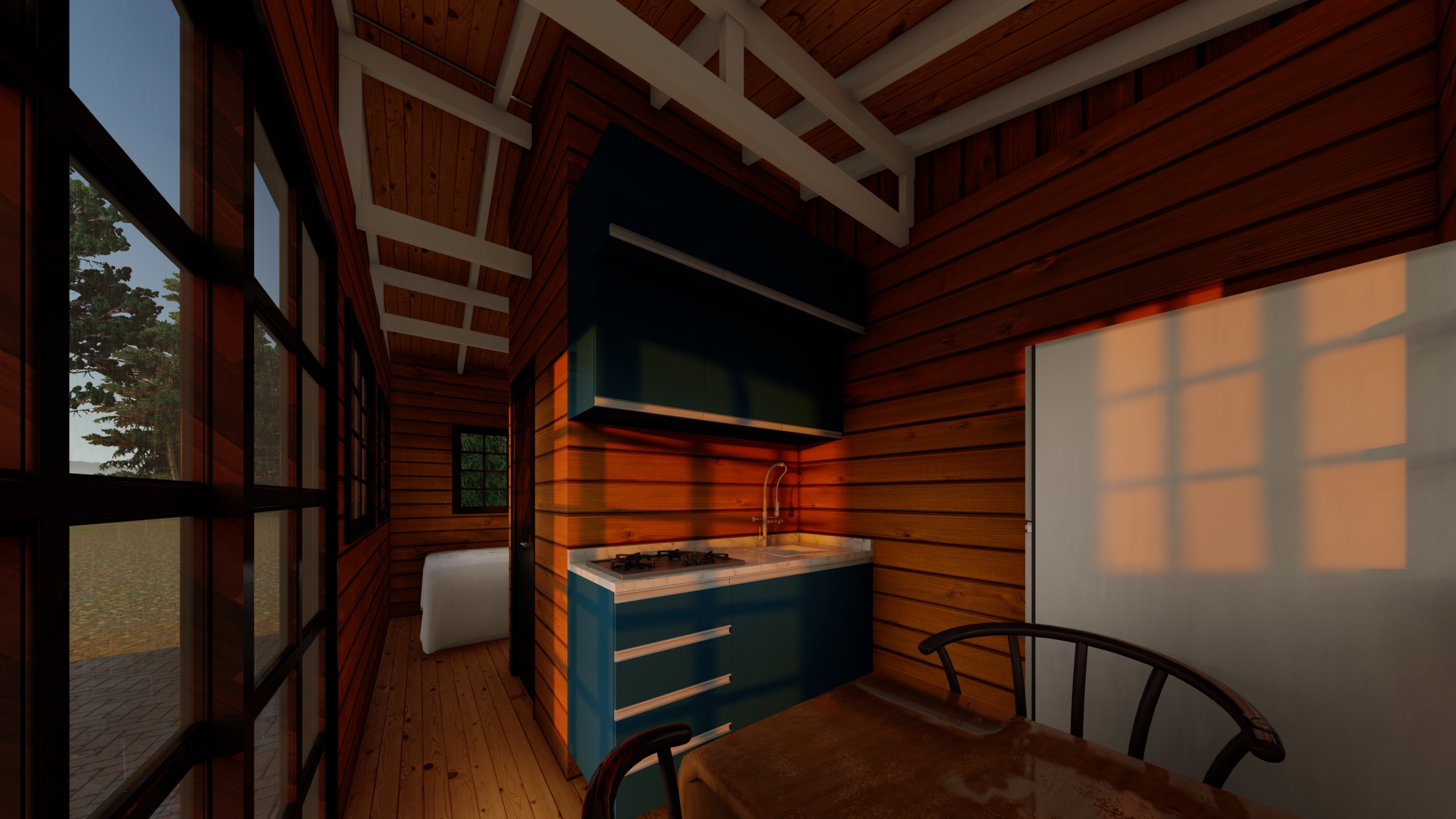 Modelo sem garagem_Interior - Sunset